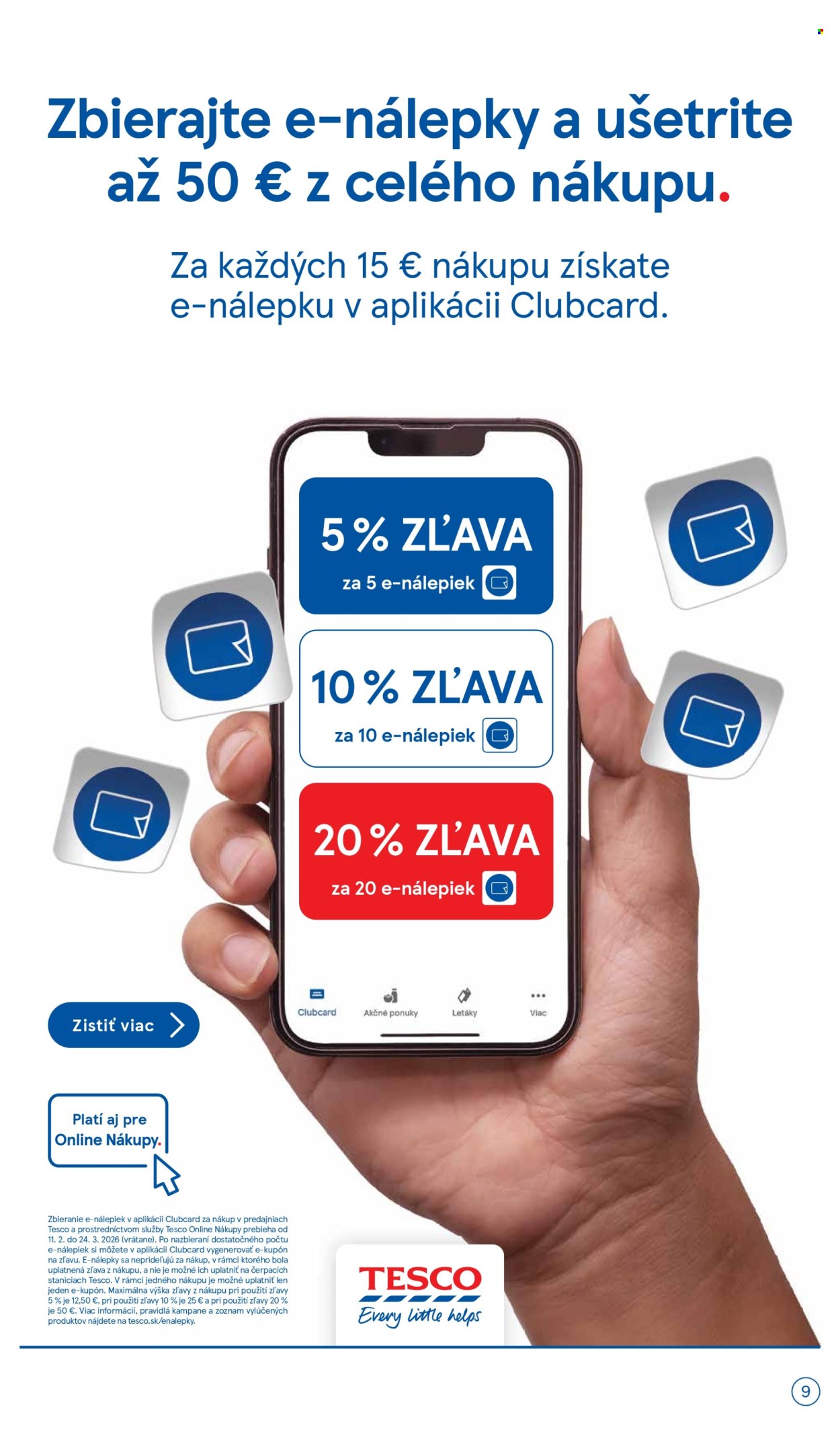 Leták TESCO supermarket - 18.2.2026 - 24.2.2026. Strana 9