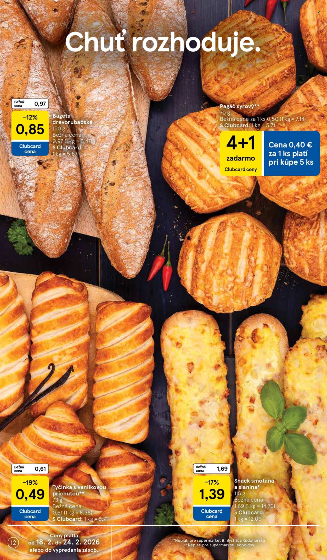 Leták TESCO supermarket - 18.2.2026 - 24.2.2026. Strana 12