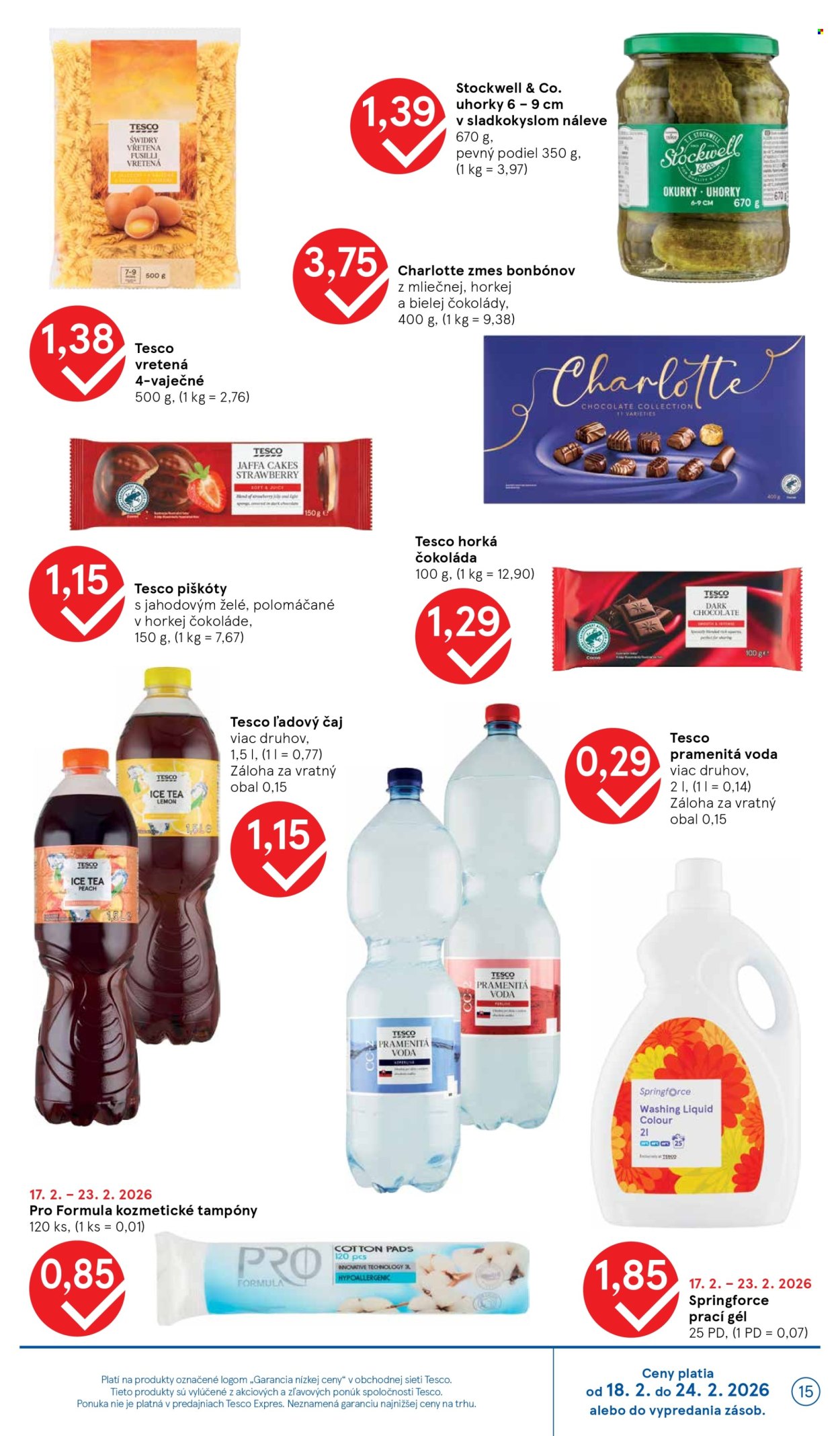Leták TESCO supermarket - 18.2.2026 - 24.2.2026. Strana 15