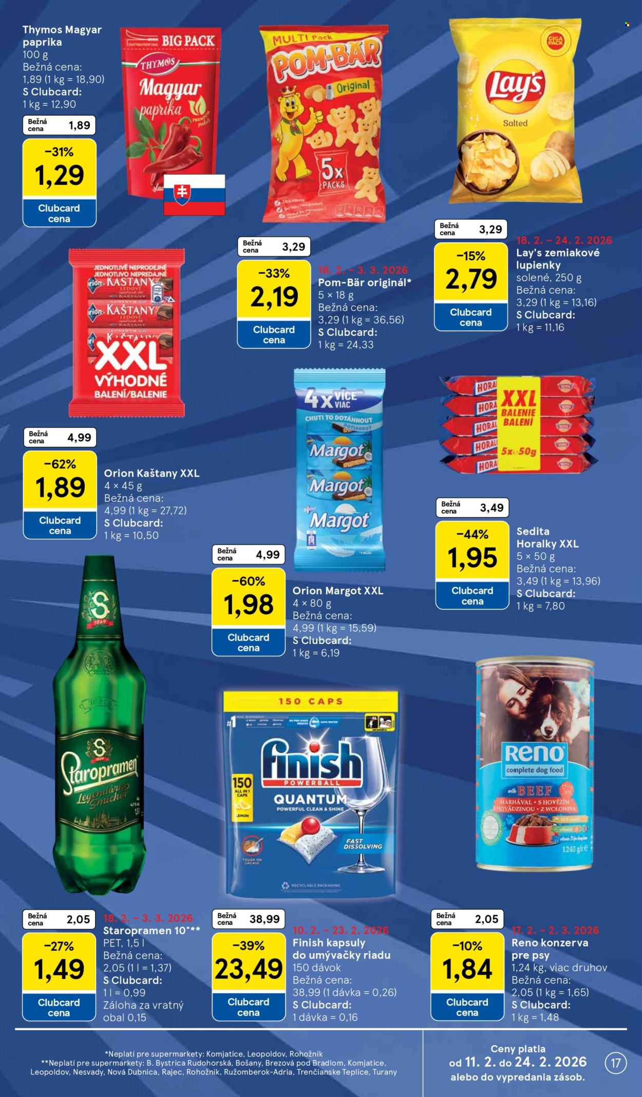 Leták TESCO supermarket - 18.2.2026 - 24.2.2026. Strana 17