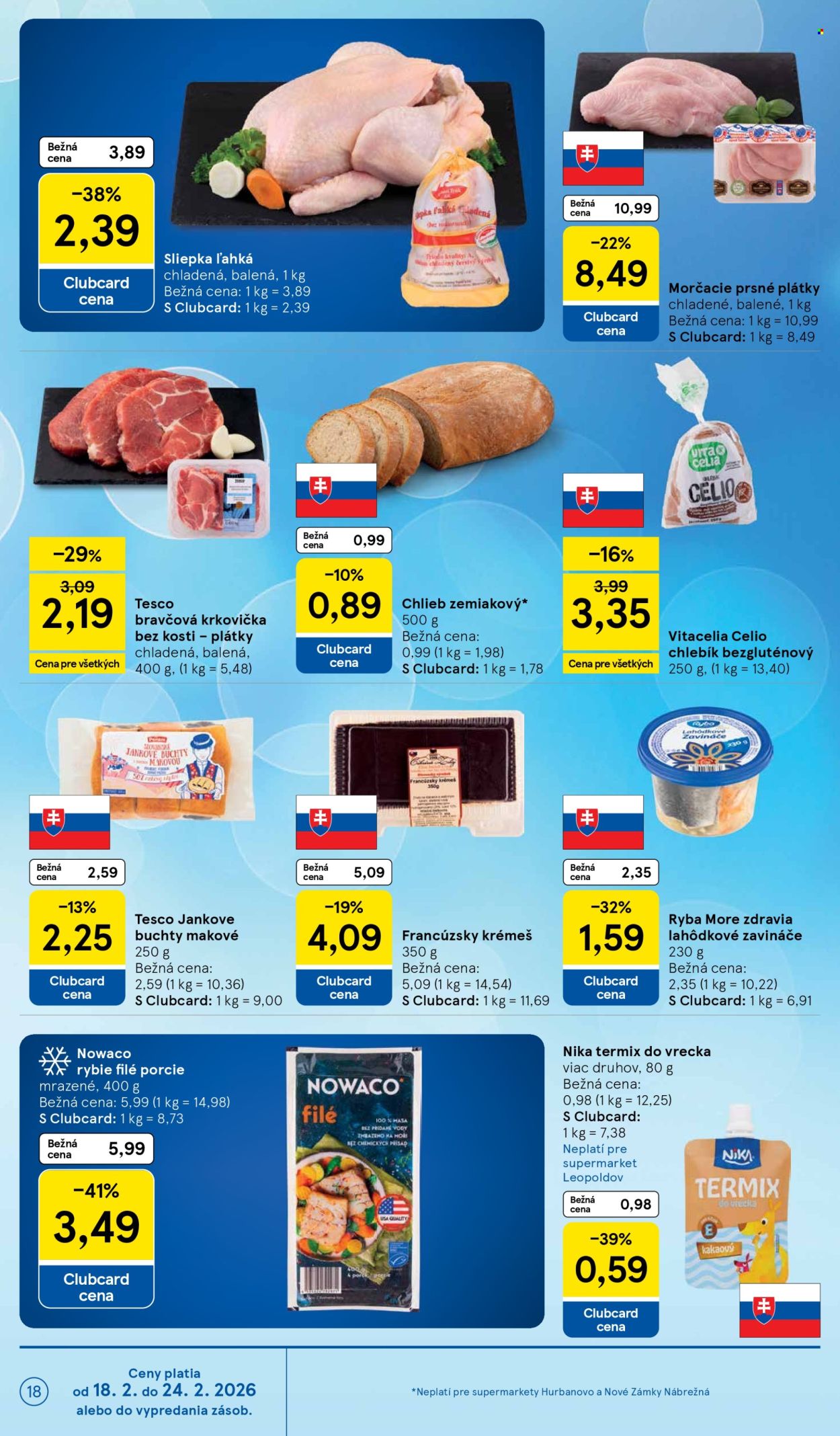 Leták TESCO supermarket - 18.2.2026 - 24.2.2026. Strana 18