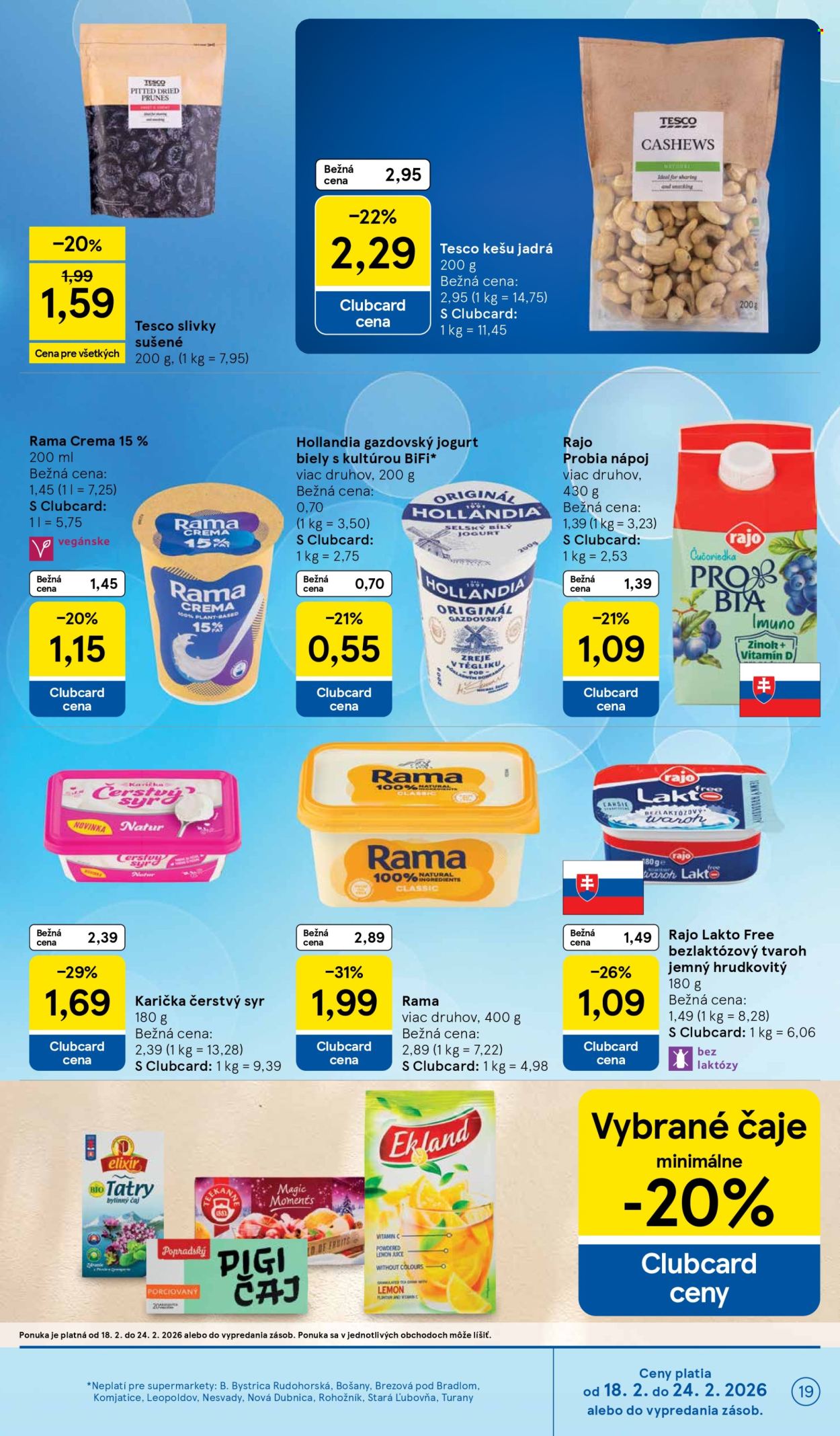 Leták TESCO supermarket - 18.2.2026 - 24.2.2026. Strana 19