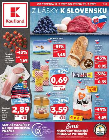 Leták Kaufland - 19.2.2026 - 25.2.2026.