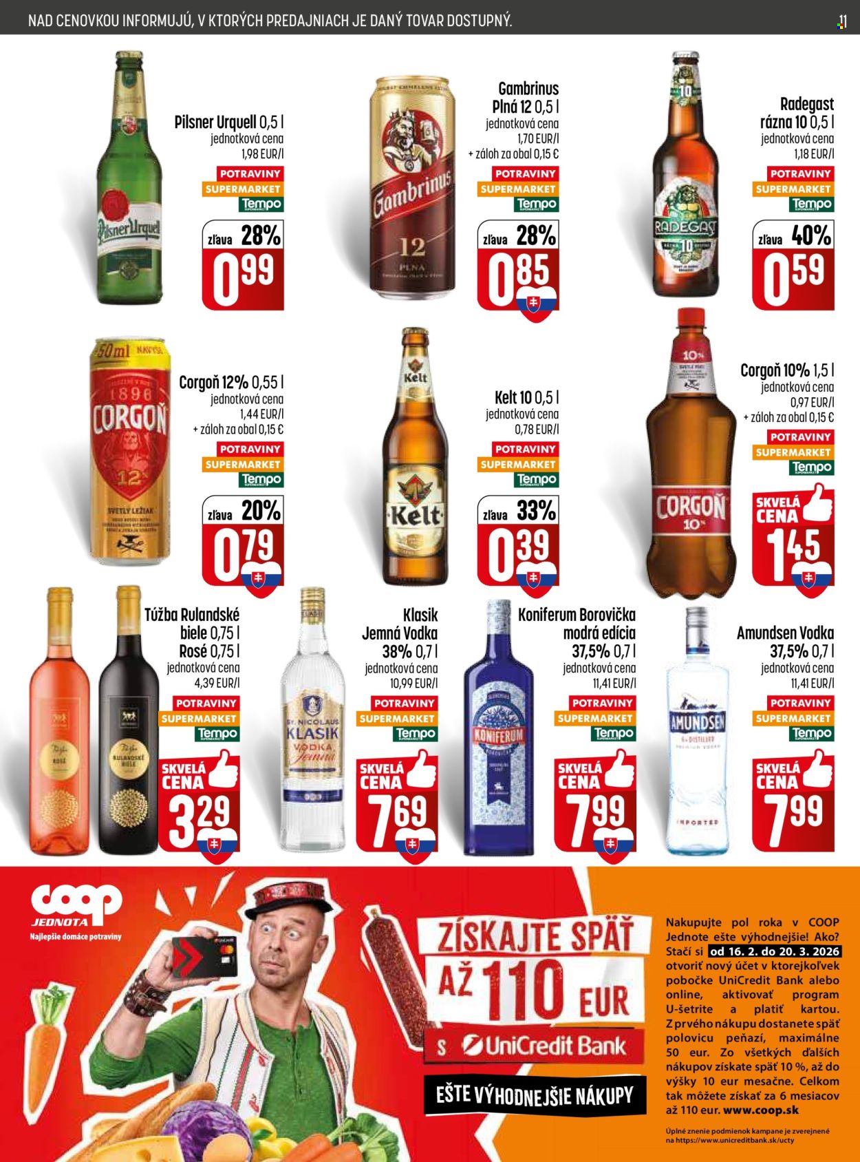 Leták COOP Jednota - 19.2.2026 - 25.2.2026. Strana 11