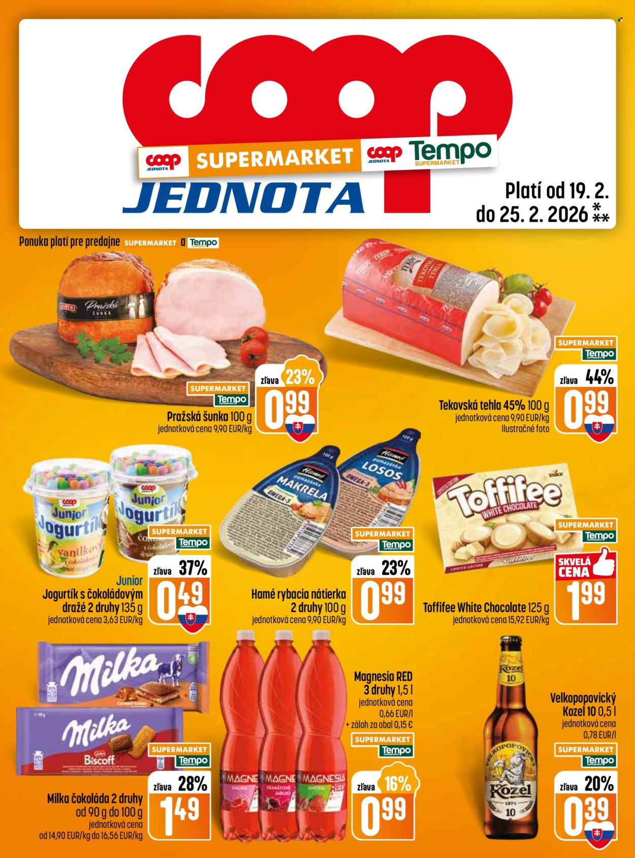 Leták COOP Jednota - 19.2.2026 - 25.2.2026. Strana 13