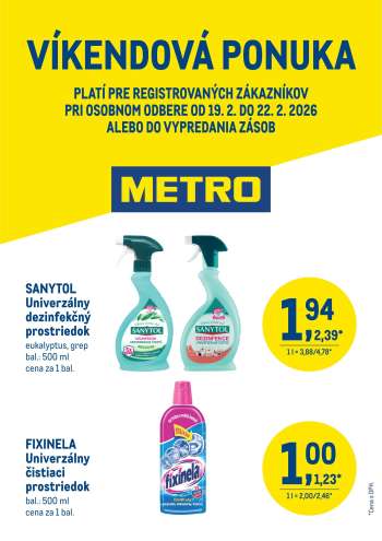 Leták Metro - 19.2.2026 - 22.2.2026.