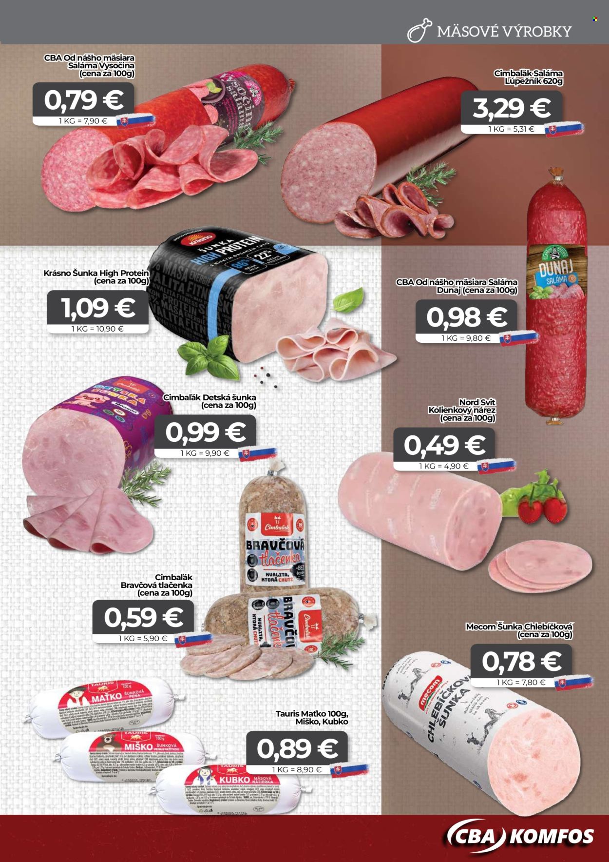 Leták CBA Komfos - 20.2.2026 - 3.3.2026. Strana 3
