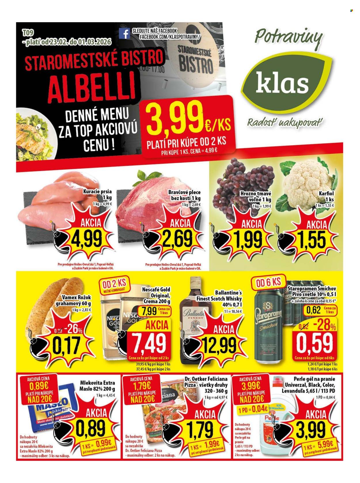 Leták Klas - 23.2.2026 - 1.3.2026. Strana 1