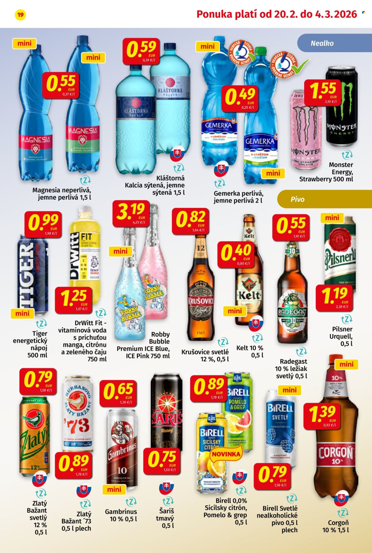 Leták Potraviny KORUNA - 20.2.2026 - 4.3.2026. Strana 19