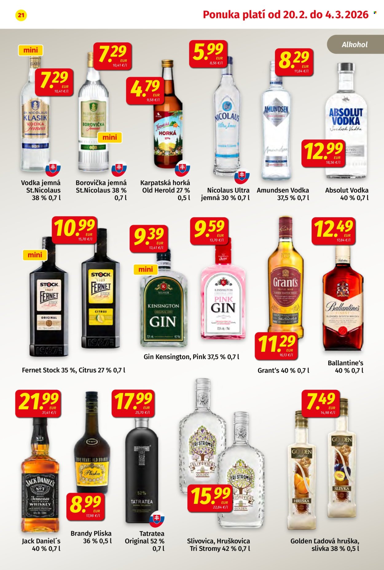 Leták Potraviny KORUNA - 20.2.2026 - 4.3.2026. Strana 21