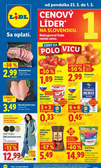 Leták Lidl - 23.2.2026 - 1.3.2026.