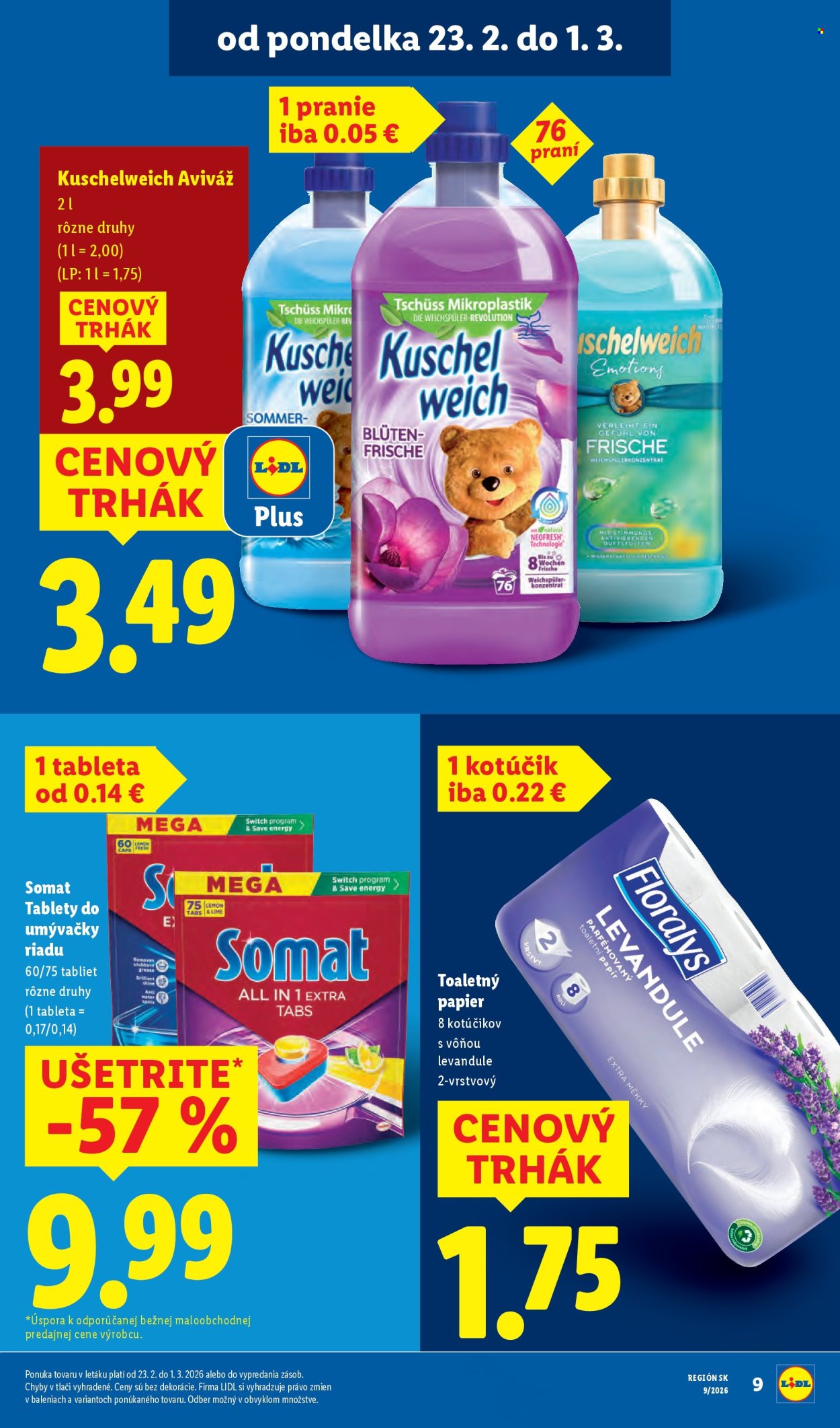 Leták Lidl - 23.2.2026 - 1.3.2026. Strana 9