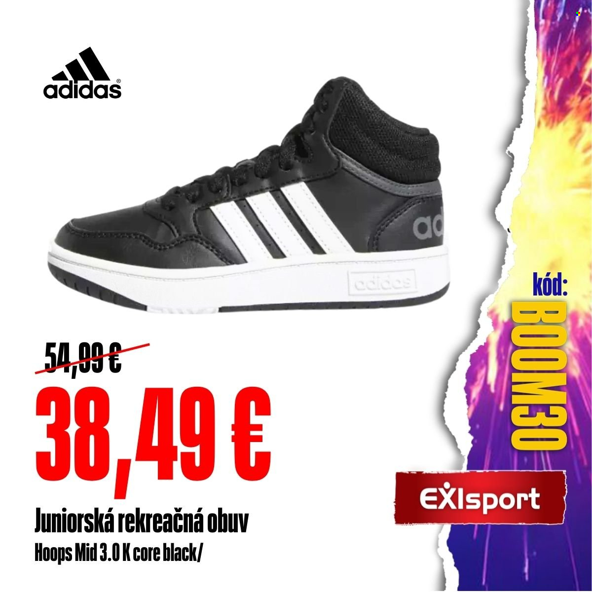 Leták Exisport. Strana 1