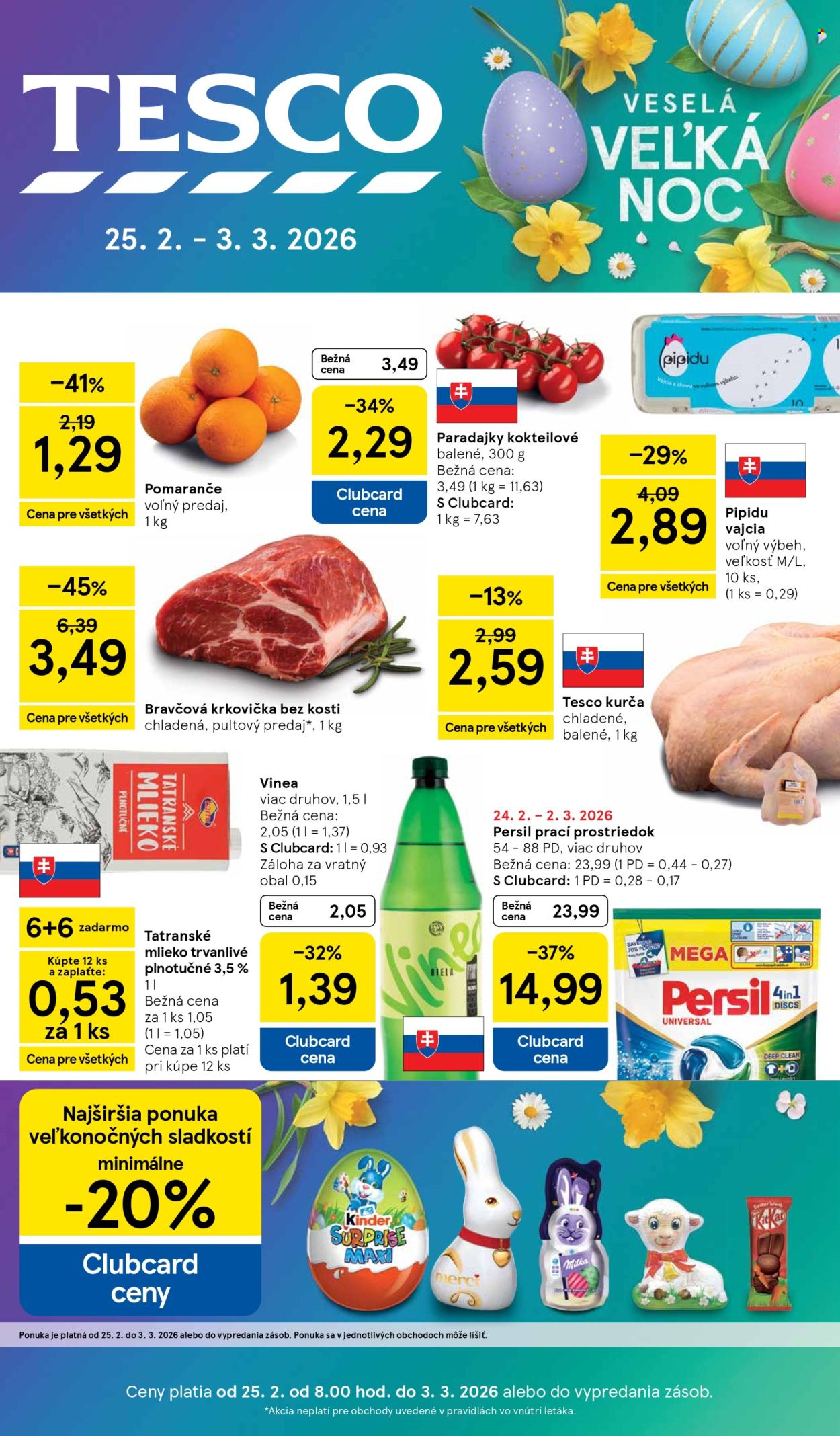 Leták TESCO - 25.2.2026 - 3.3.2026. Strana 1