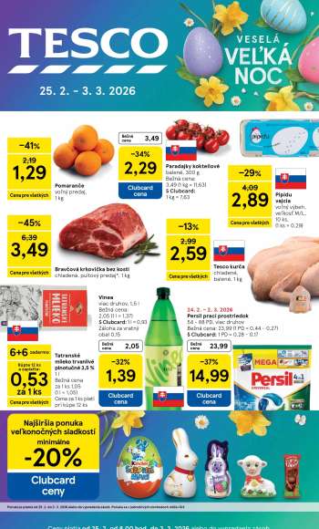 Leták TESCO - 25.2.2026 - 3.3.2026.