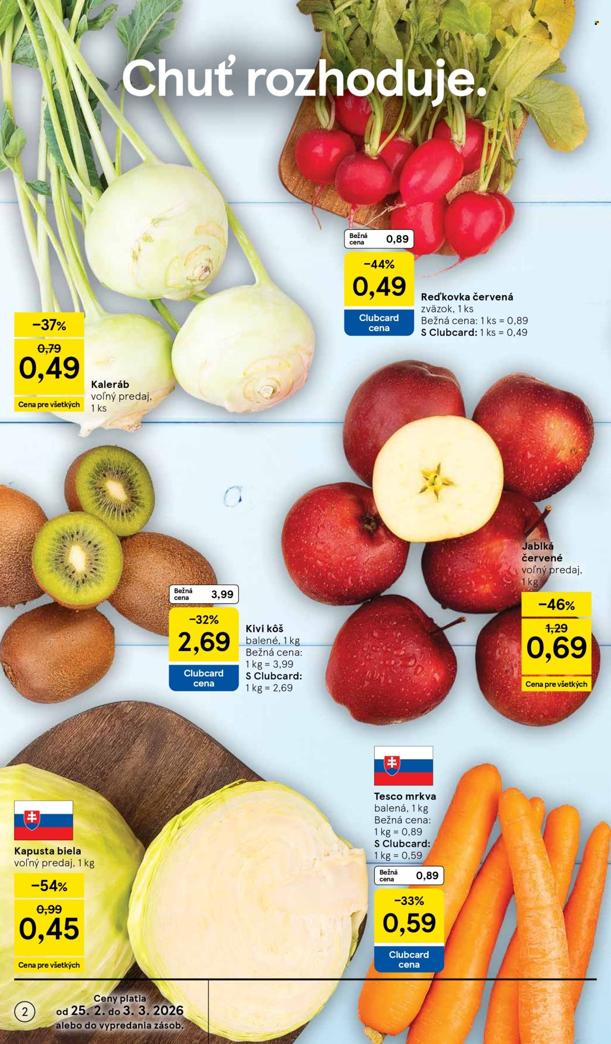 Leták TESCO supermarket - 25.2.2026 - 3.3.2026. Strana 2