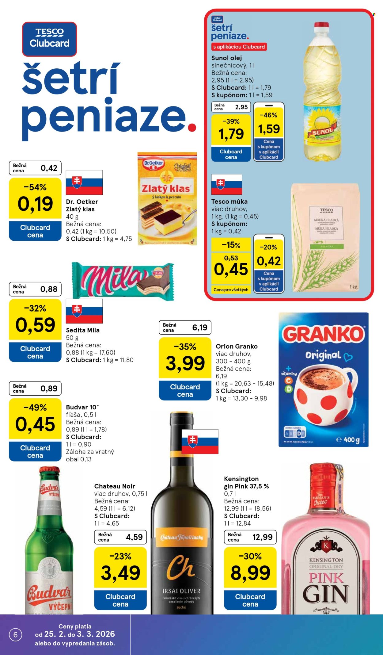 Leták TESCO supermarket - 25.2.2026 - 3.3.2026. Strana 6