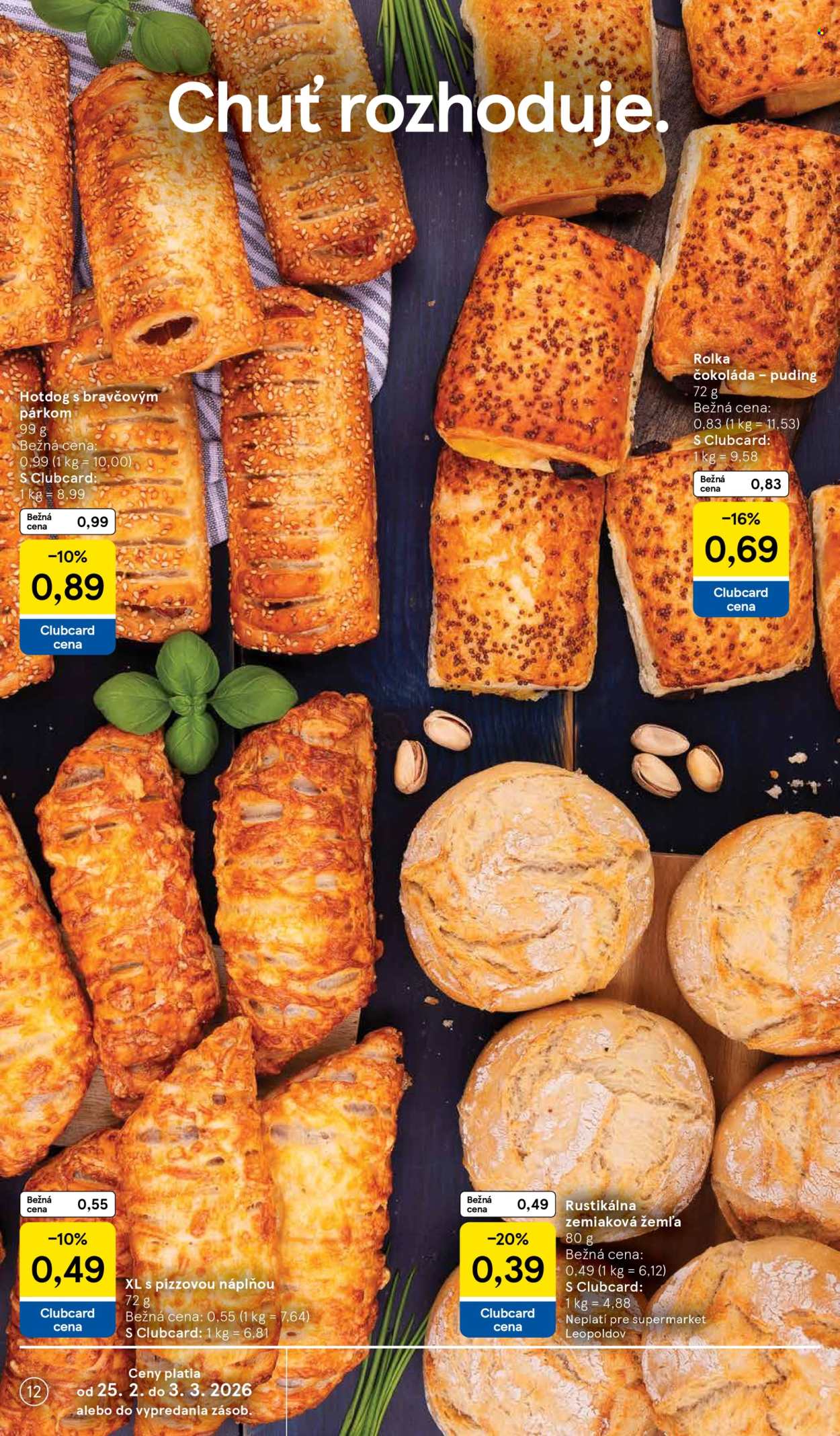Leták TESCO supermarket - 25.2.2026 - 3.3.2026. Strana 12