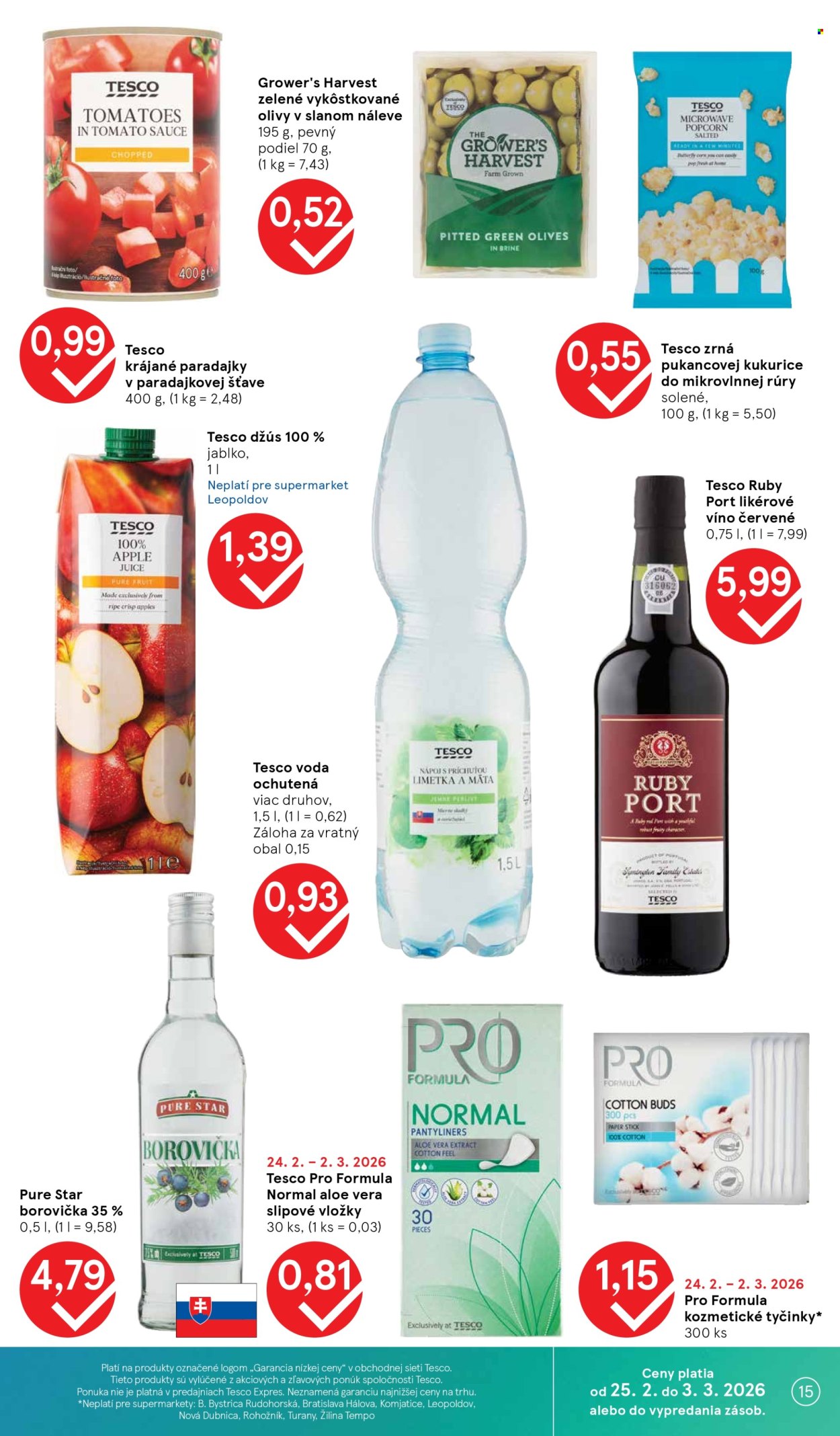 Leták TESCO supermarket - 25.2.2026 - 3.3.2026. Strana 15
