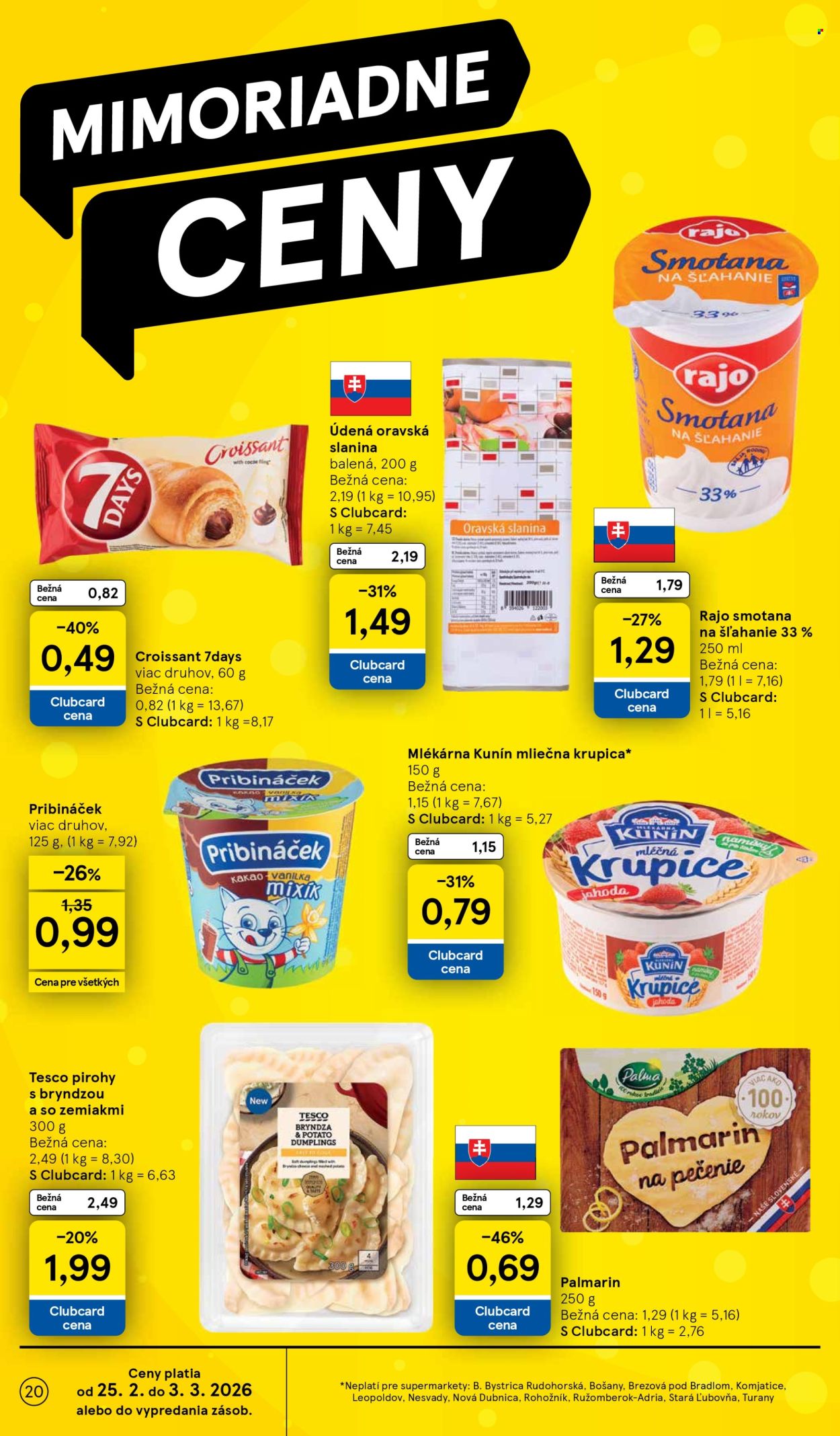 Leták TESCO supermarket - 25.2.2026 - 3.3.2026. Strana 20