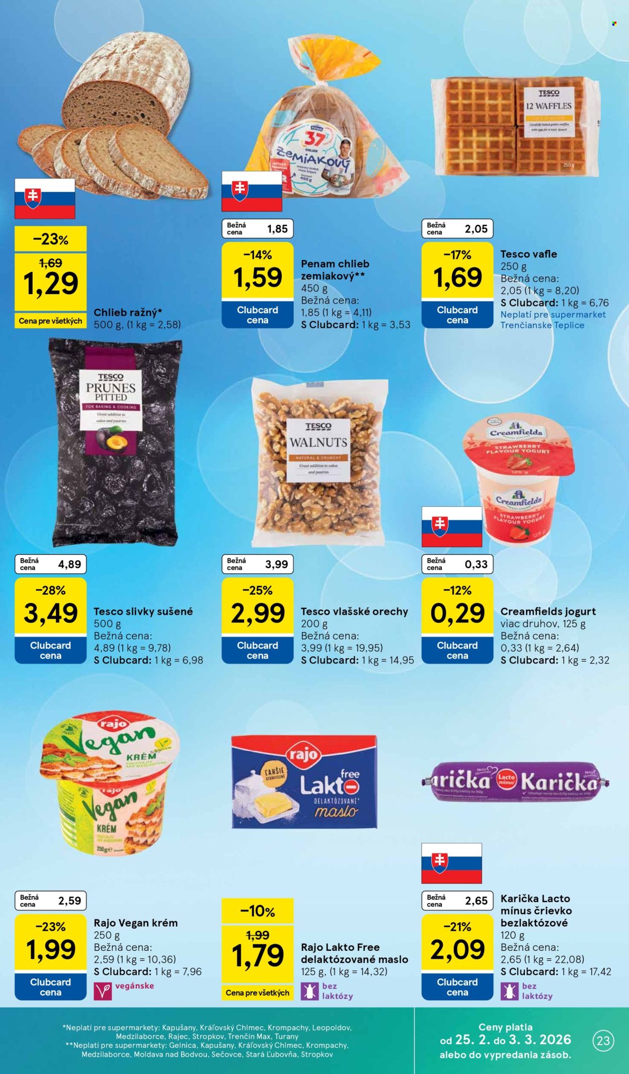 Leták TESCO supermarket - 25.2.2026 - 3.3.2026. Strana 23