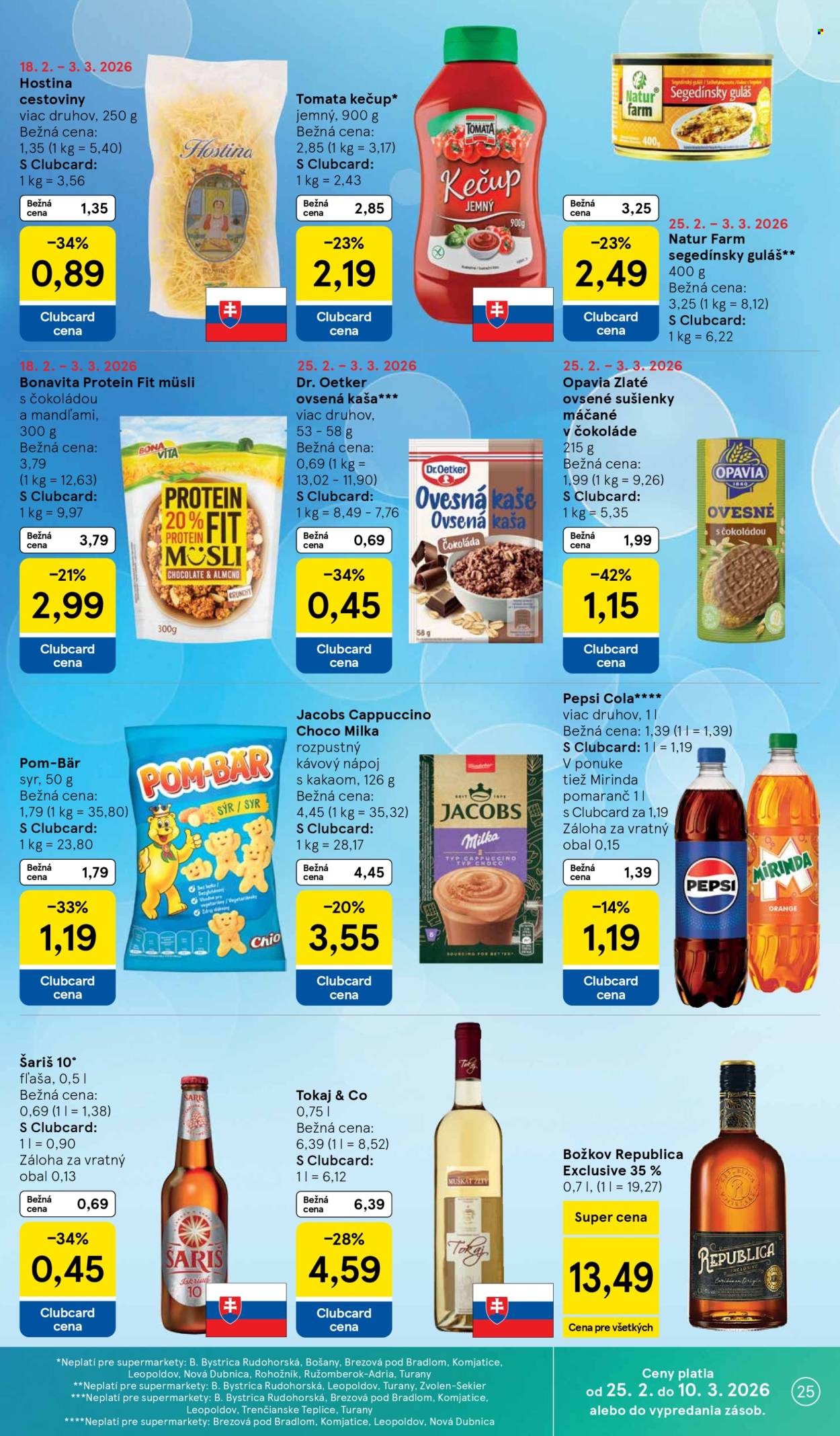 Leták TESCO supermarket - 25.2.2026 - 3.3.2026. Strana 25