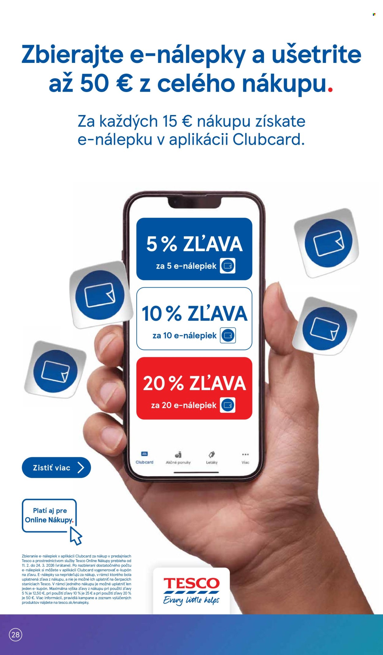 Leták TESCO supermarket - 25.2.2026 - 3.3.2026. Strana 28