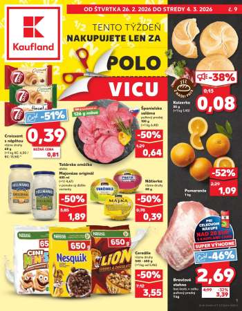 Leták Kaufland - 26.2.2026 - 4.3.2026.