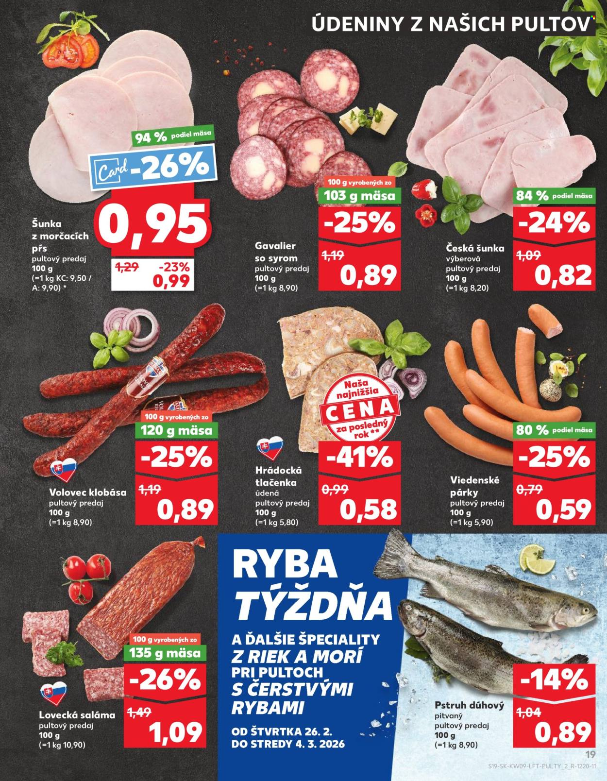 Leták Kaufland - 26.2.2026 - 4.3.2026. Strana 19