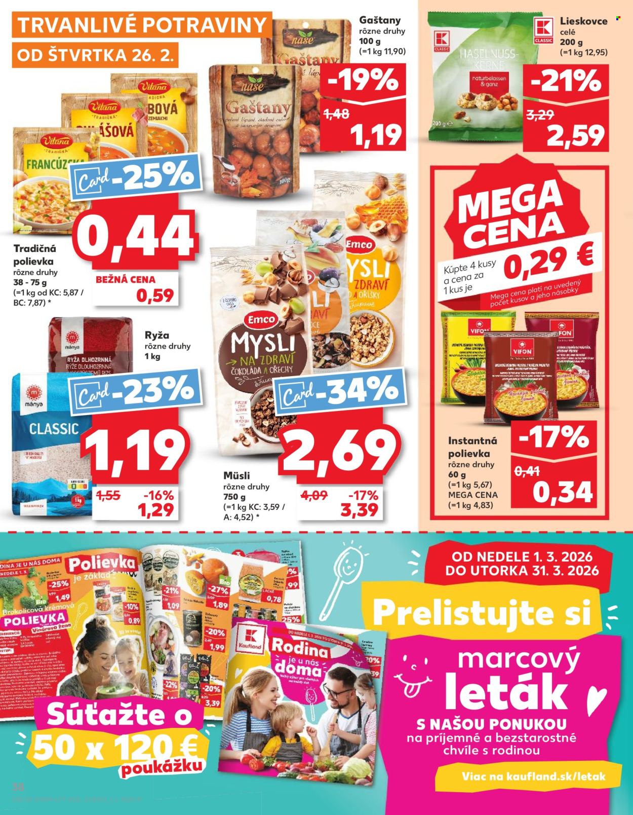Leták Kaufland - 26.2.2026 - 4.3.2026. Strana 38