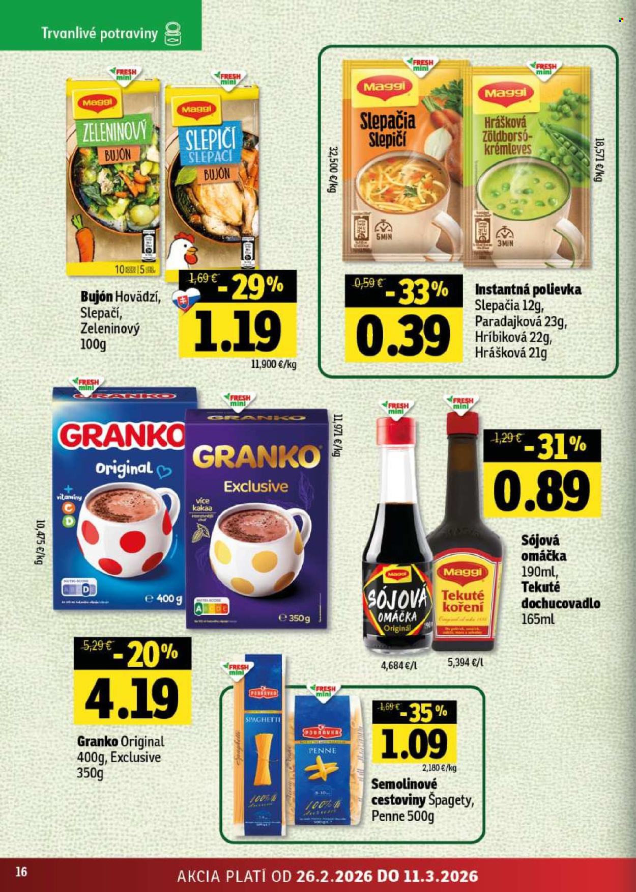 Leták FRESH - 26.2.2026 - 11.3.2026. Strana 16