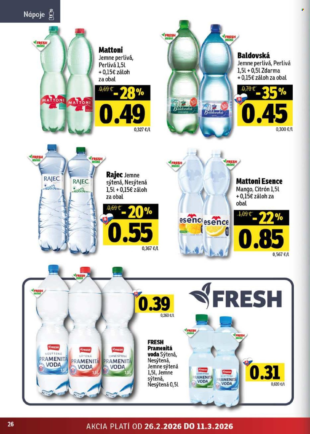 Leták FRESH - 26.2.2026 - 11.3.2026. Strana 26