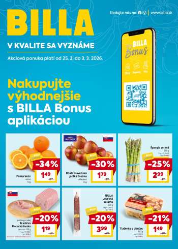 Leták Billa - 25.2.2026 - 3.3.2026.