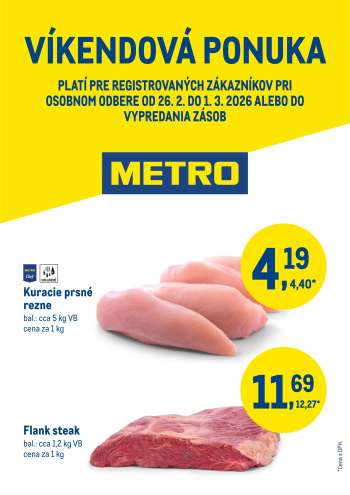 Leták Metro - 26.2.2026 - 1.3.2026.