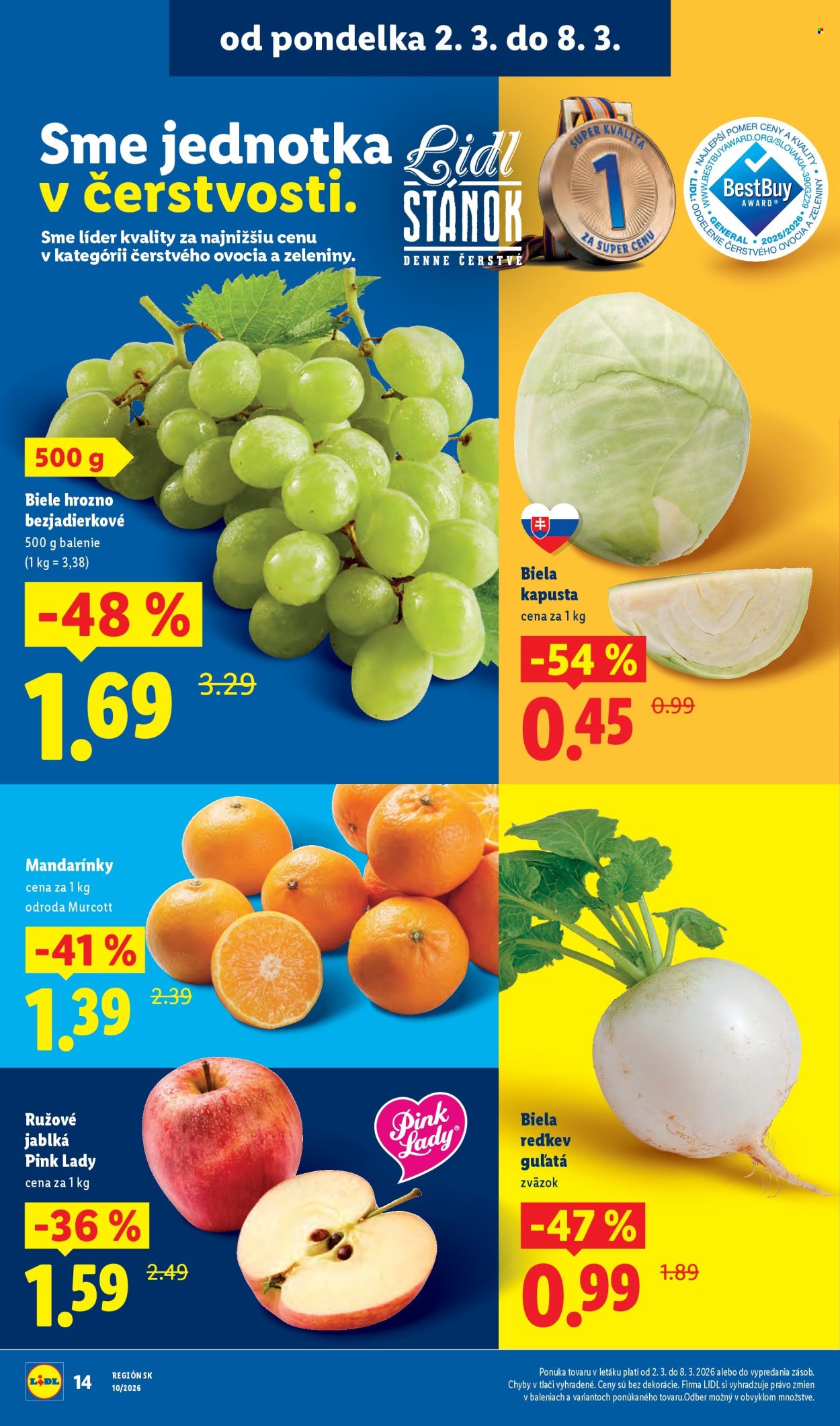 Leták Lidl - 2.3.2026 - 8.3.2026. Strana 14