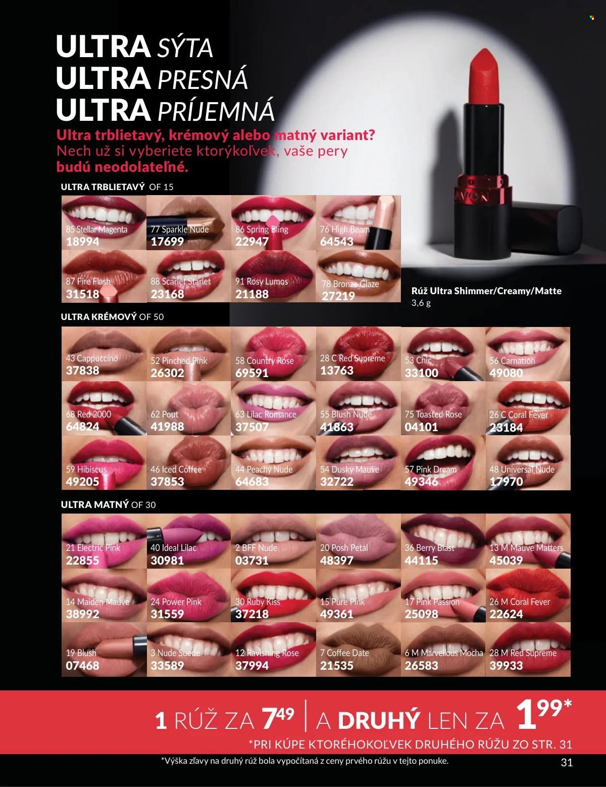 Leták Avon - 1.3.2026 - 31.3.2026. Strana 31