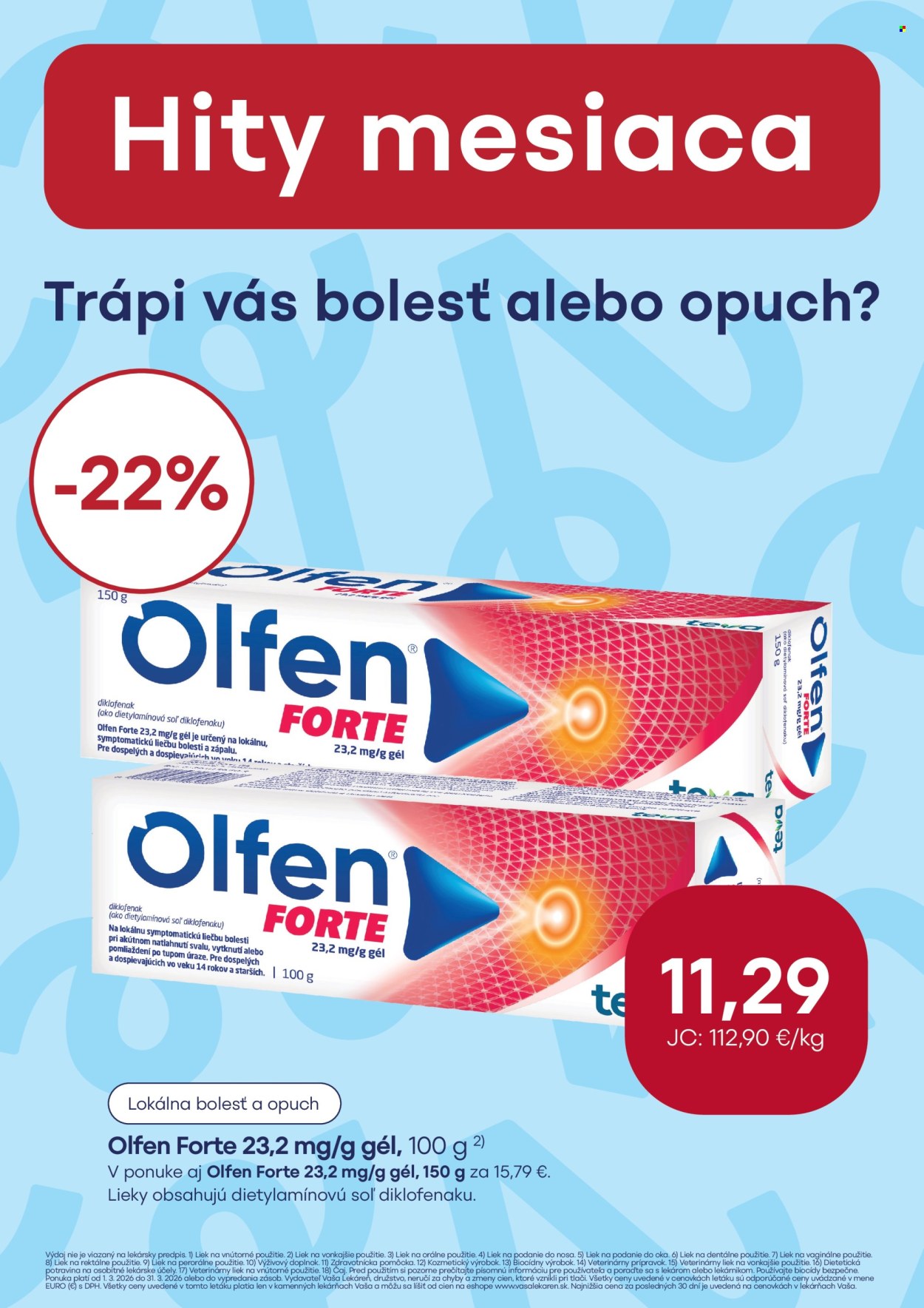 Leták Vaša lekáreň - 1.3.2026 - 31.3.2026. Strana 17