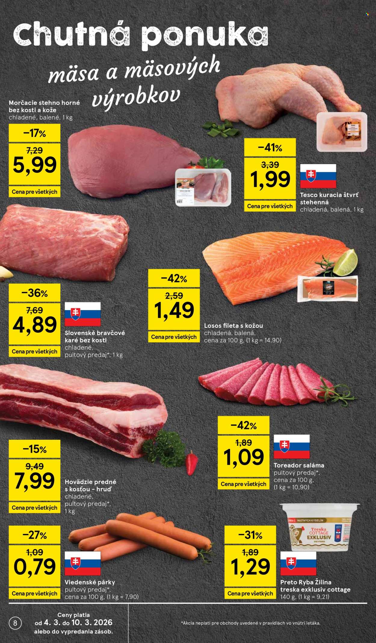 Leták TESCO - 4.3.2026 - 10.3.2026. Strana 8