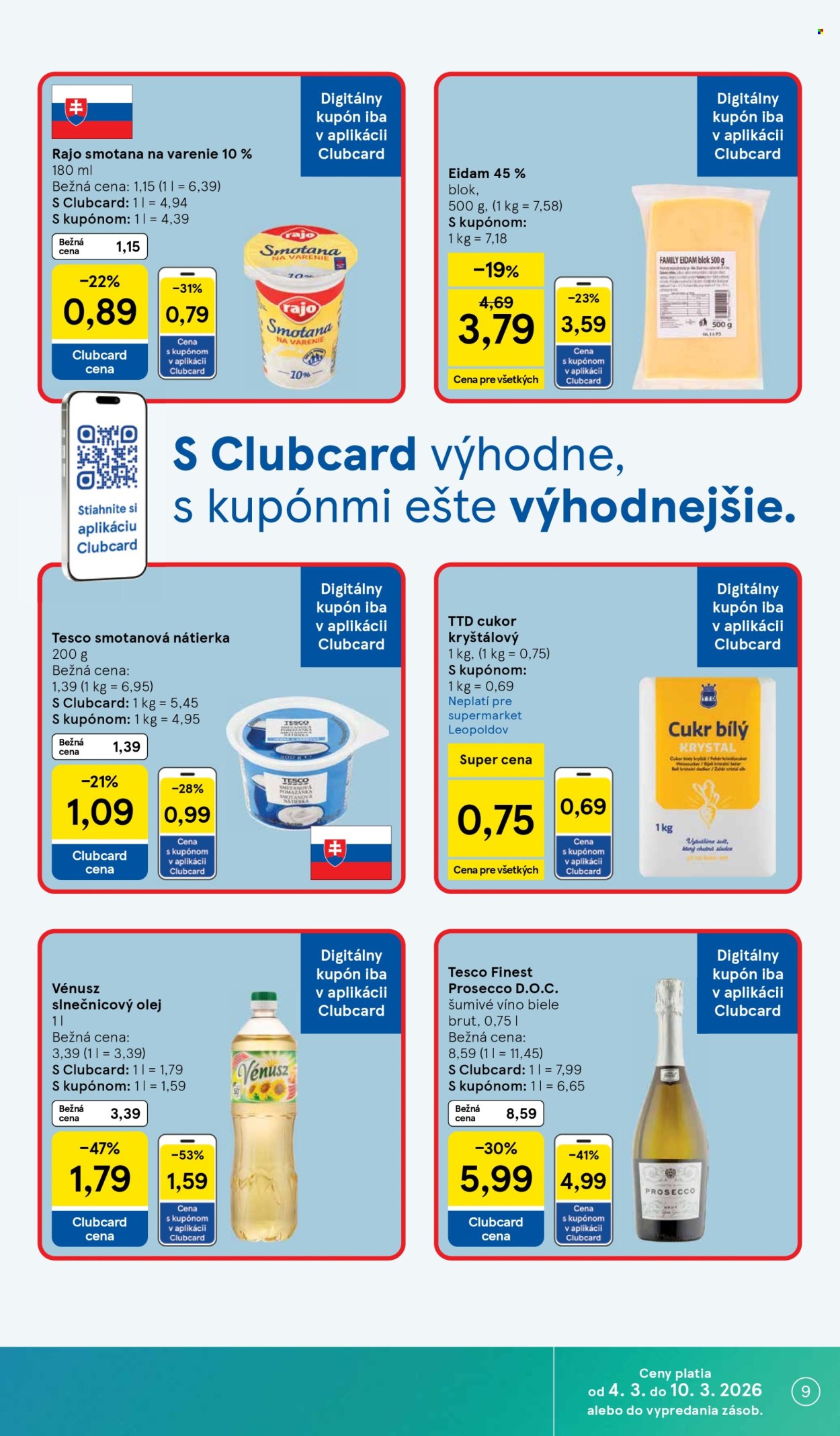 Leták TESCO supermarket - 4.3.2026 - 10.3.2026. Strana 9