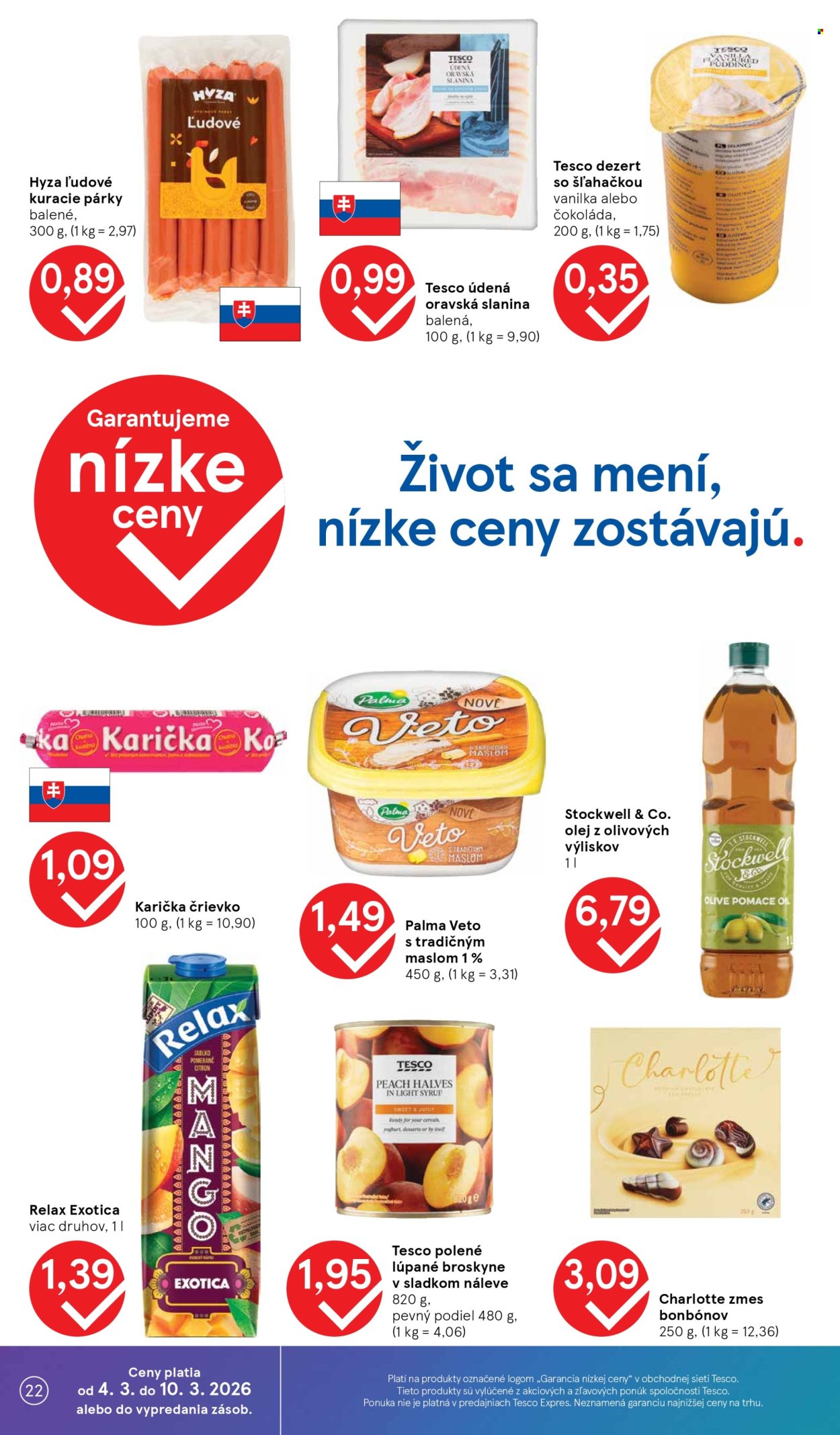 Leták TESCO supermarket - 4.3.2026 - 10.3.2026. Strana 22