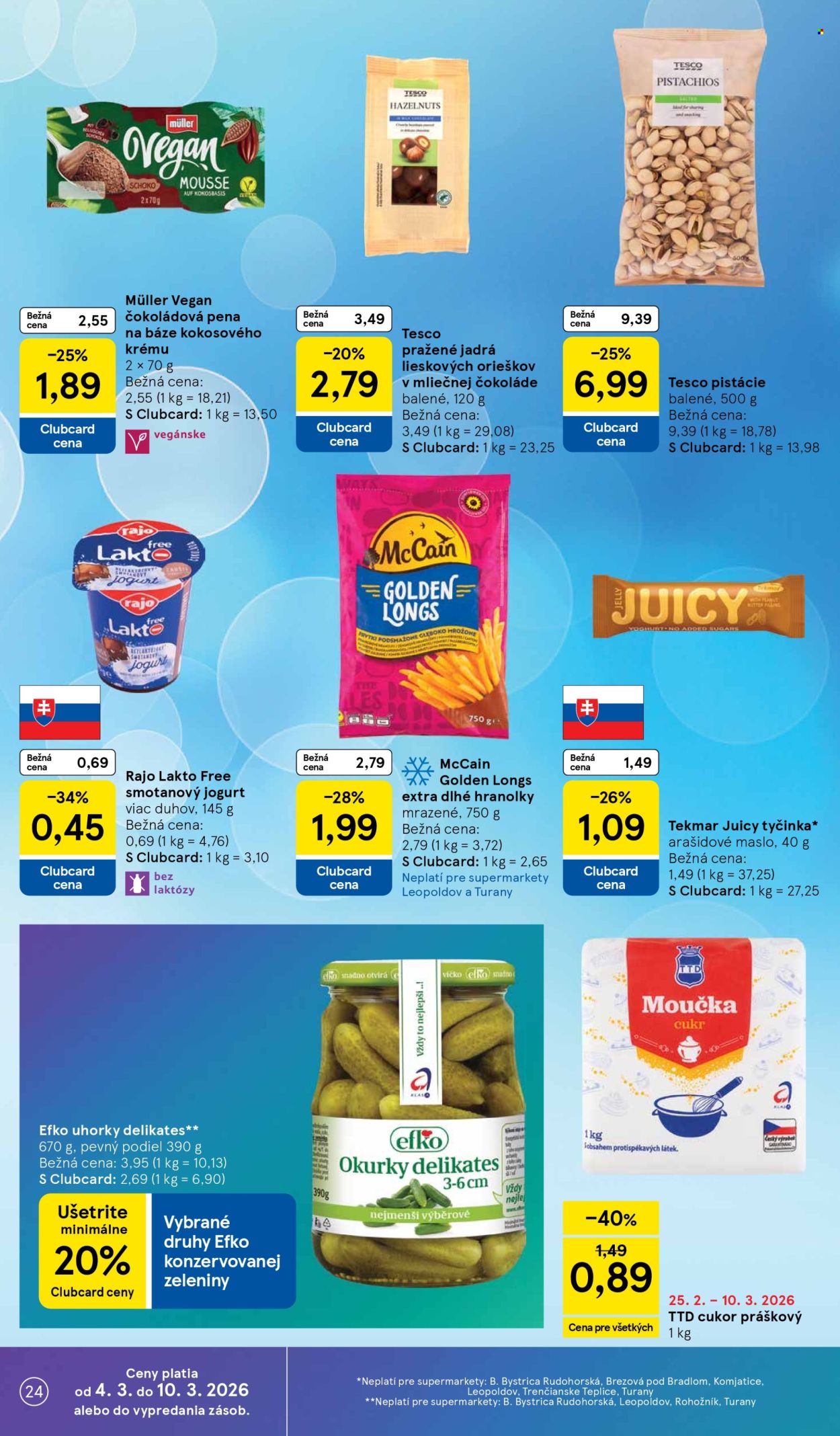Leták TESCO supermarket - 4.3.2026 - 10.3.2026. Strana 24