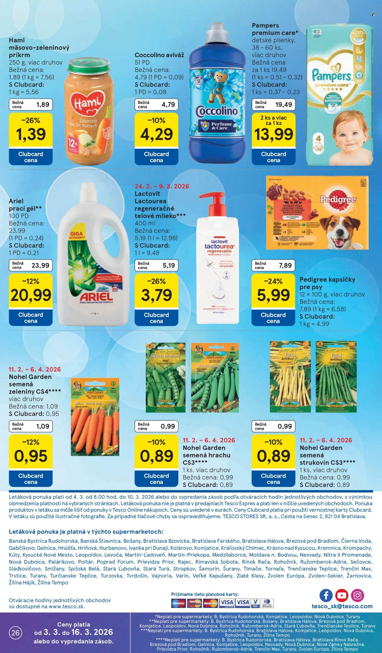Leták TESCO supermarket - 4.3.2026 - 10.3.2026. Strana 26