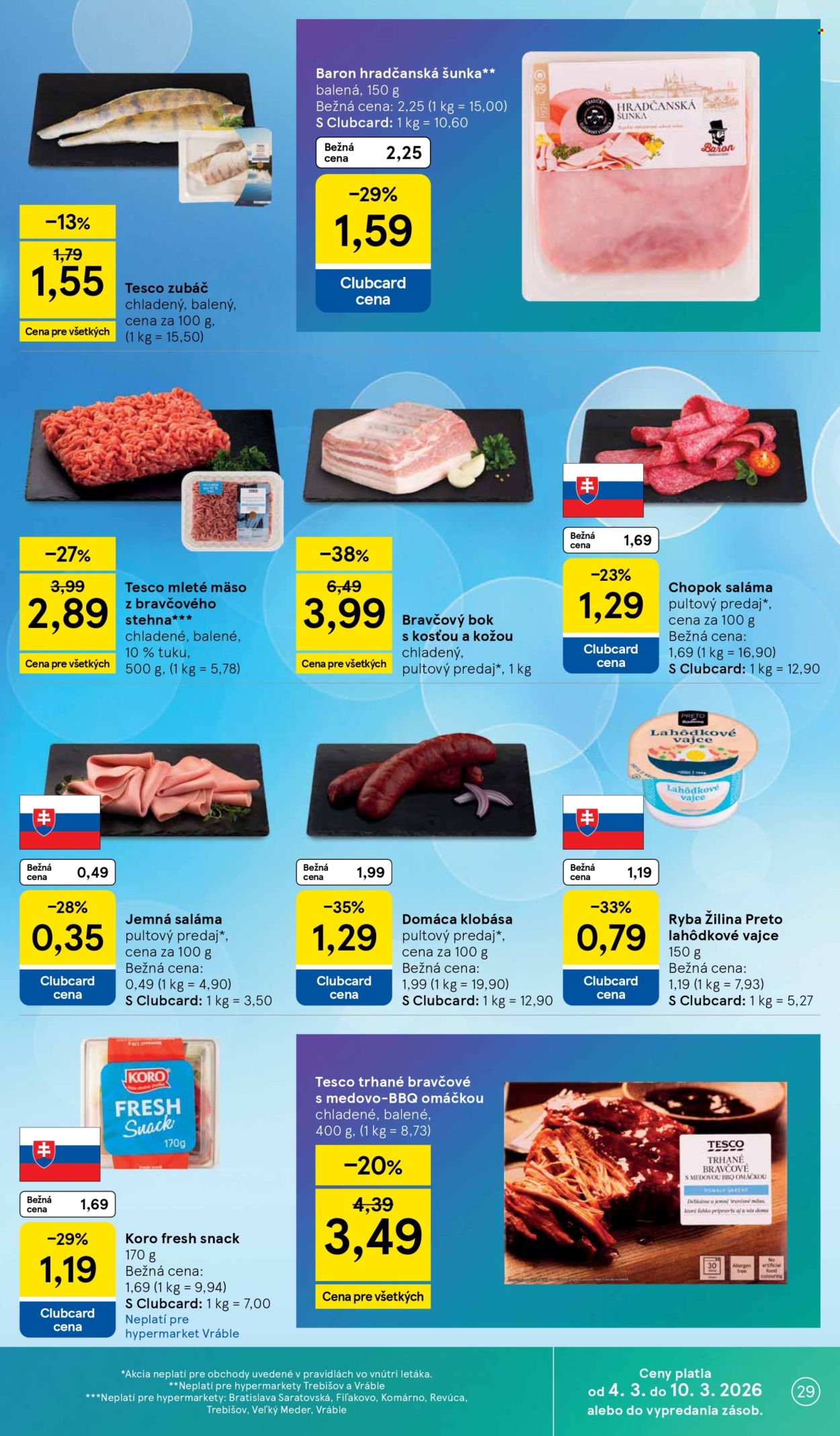 Leták TESCO - 4.3.2026 - 10.3.2026. Strana 29