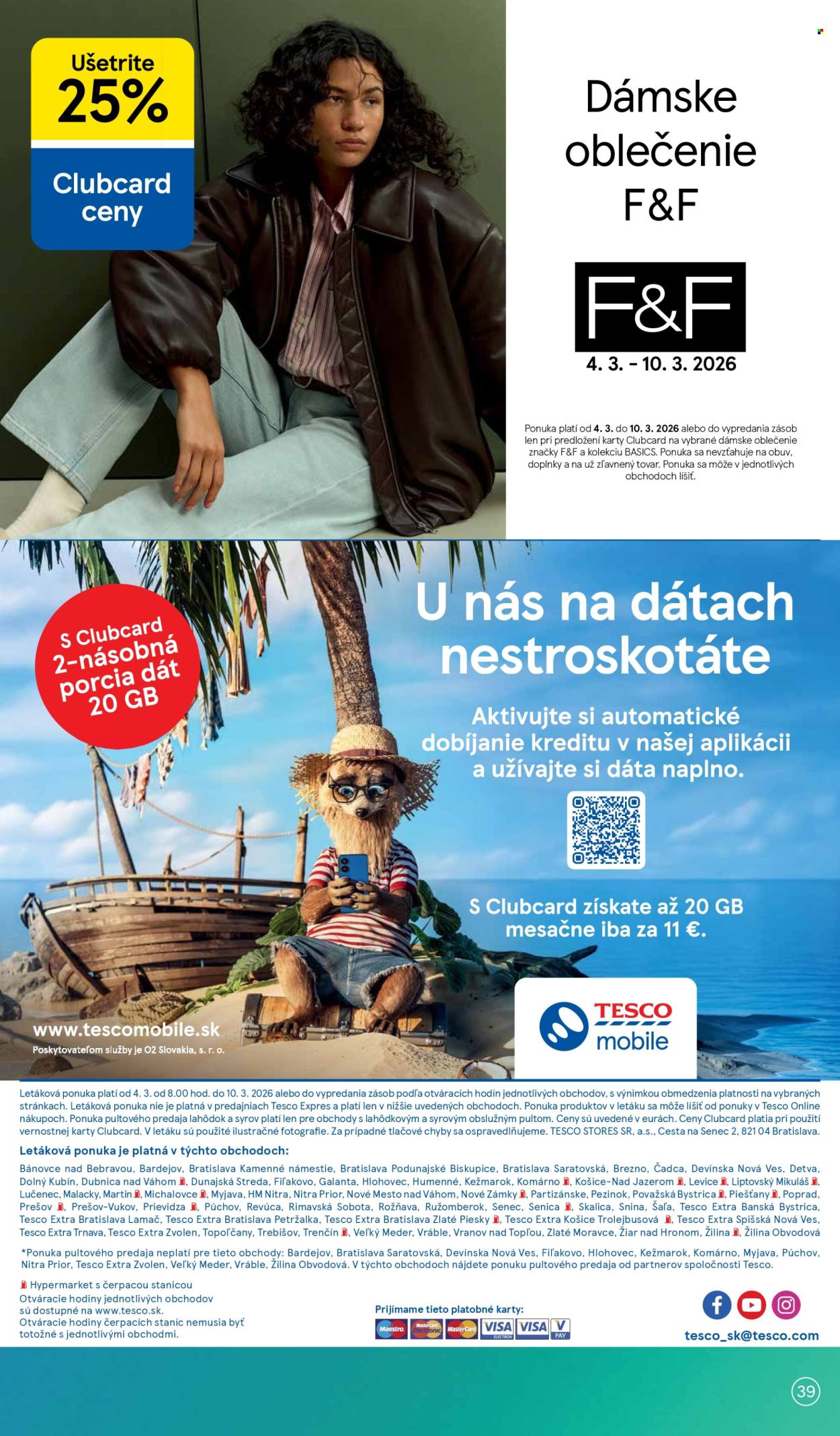 Leták TESCO - 4.3.2026 - 10.3.2026. Strana 39
