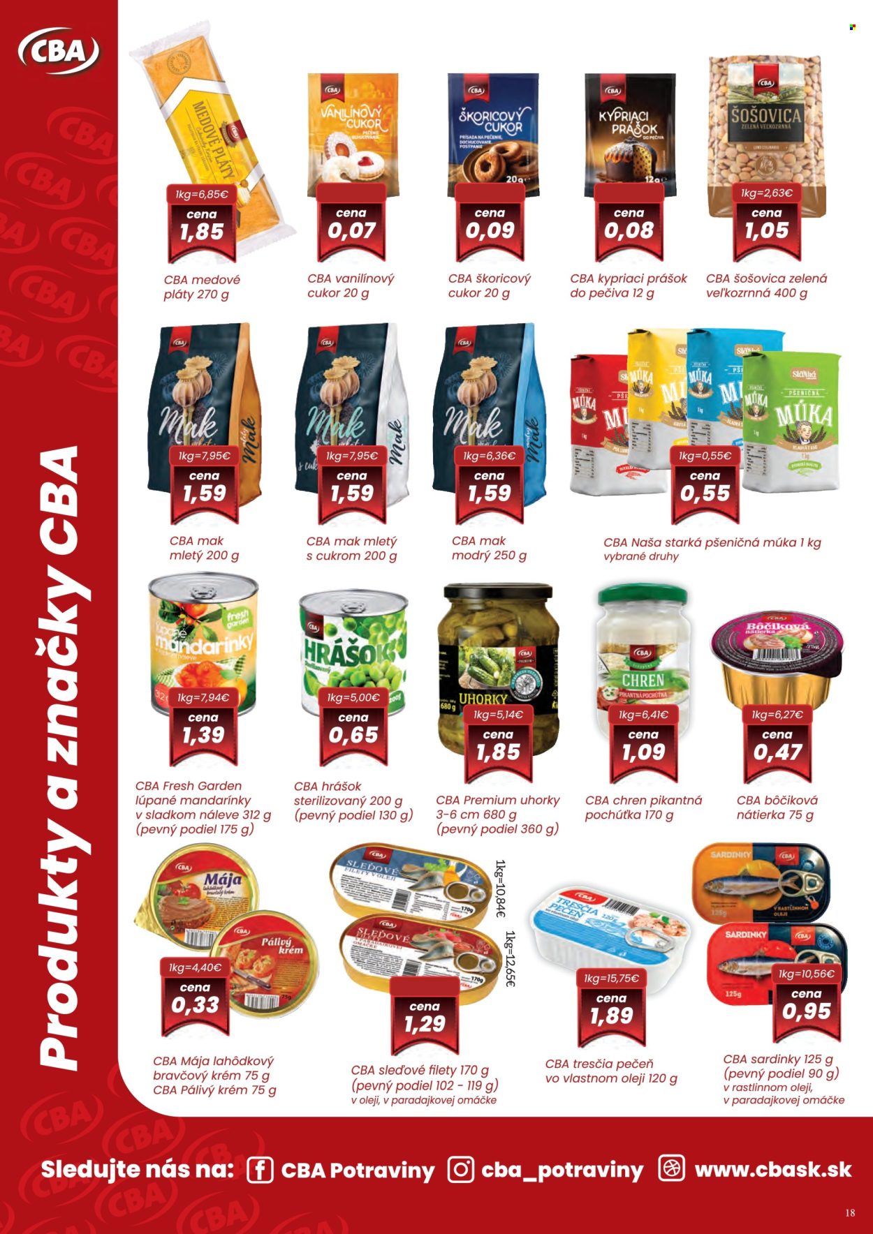 Leták CBA Komfos - 5.3.2026 - 18.3.2026. Strana 18