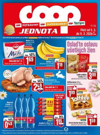 Leták COOP Jednota - 5.3.2026 - 11.3.2026.