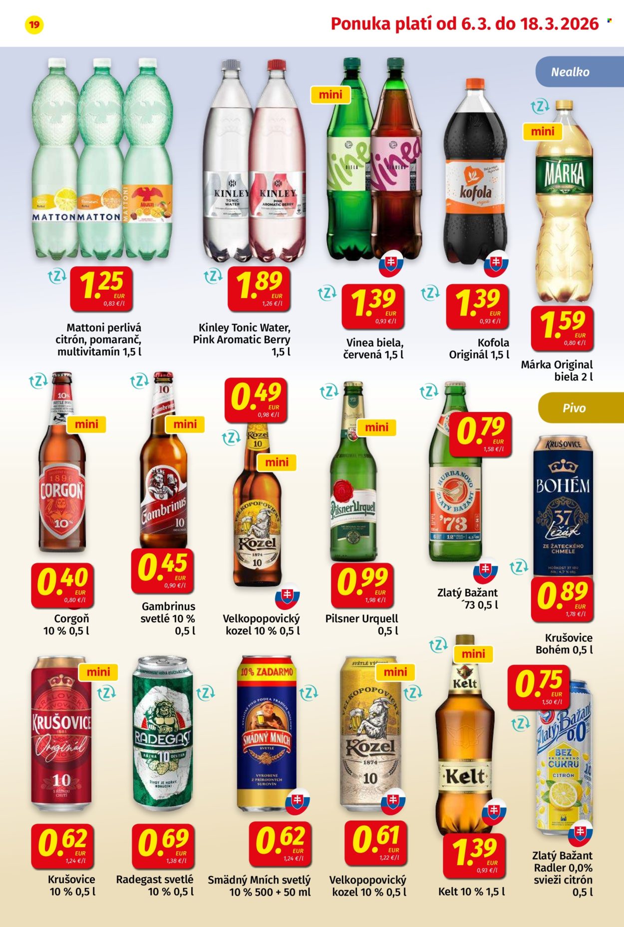 Leták Potraviny KORUNA - 6.3.2026 - 18.3.2026. Strana 19