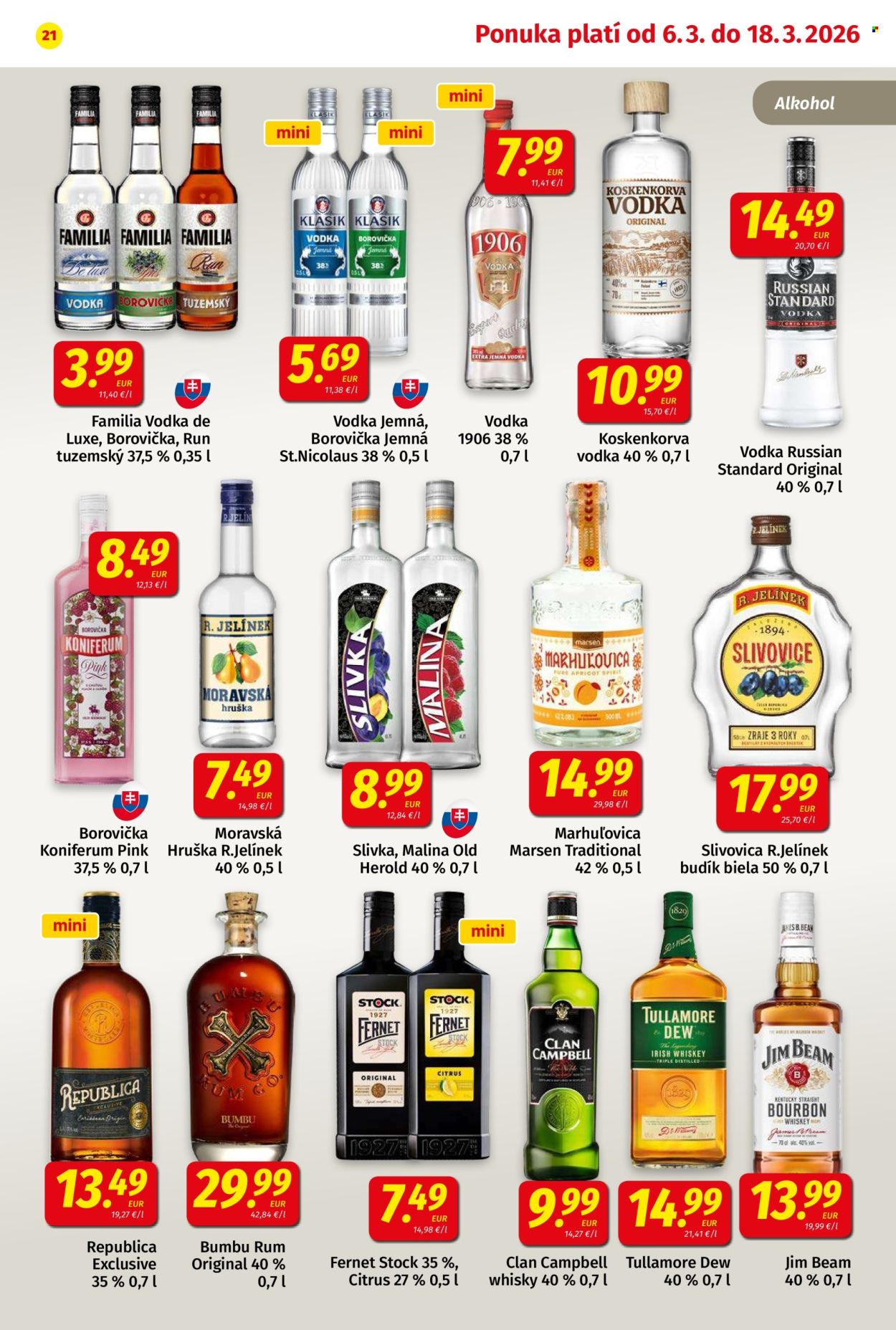 Leták Potraviny KORUNA - 6.3.2026 - 18.3.2026. Strana 21