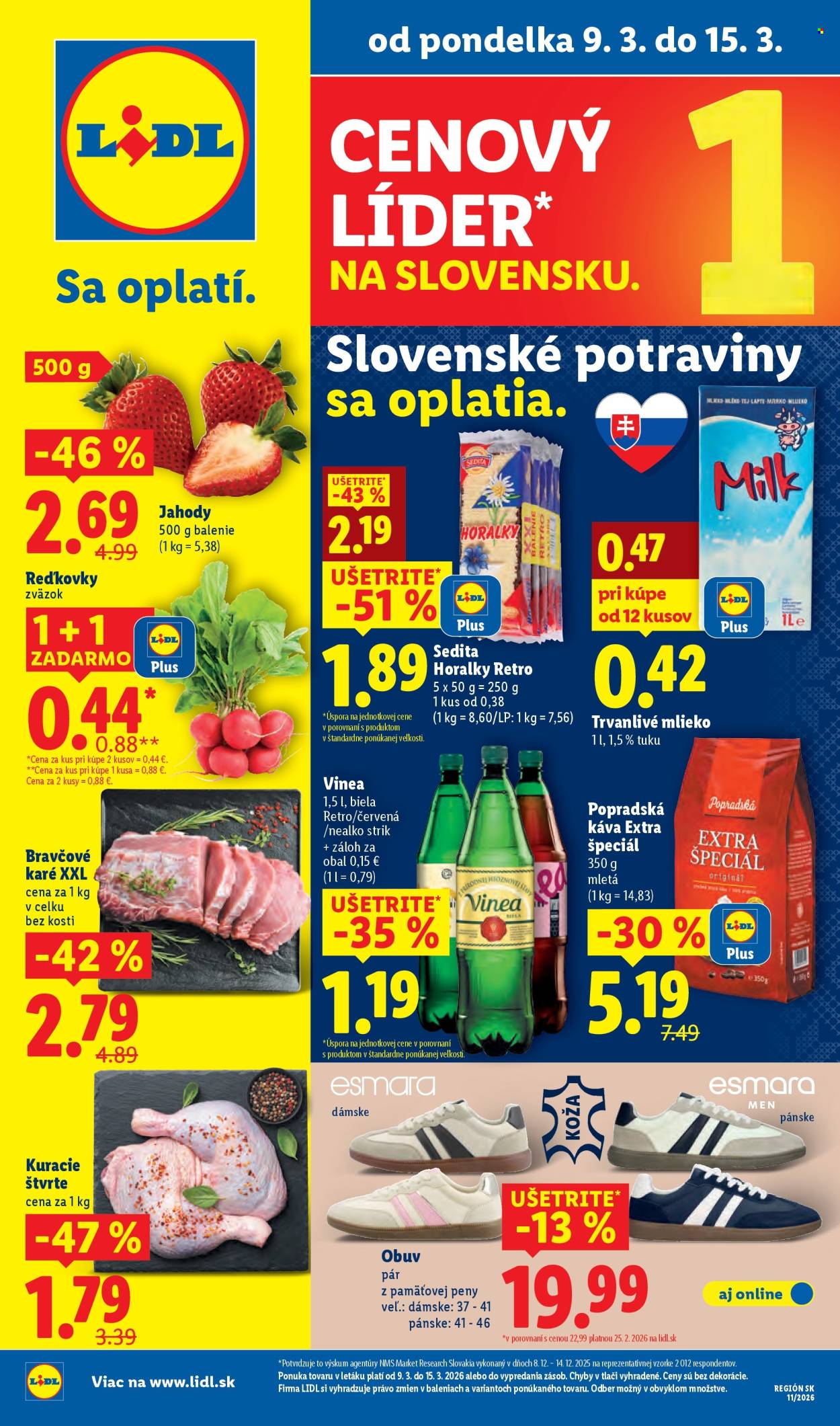 Leták Lidl - 9.3.2026 - 15.3.2026. Strana 1