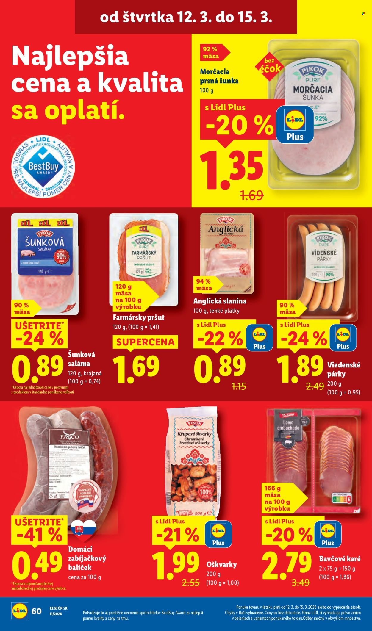 Leták Lidl - 9.3.2026 - 15.3.2026. Strana 60